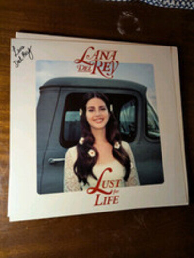 Lana Del Rey Lust For Life Signed Print And 2x Black LP 2017 180g UK Edition LDR