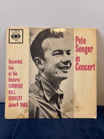 Pete Seeger - In Concert - Live at Carnegie Hall 1963 7" vinyl EP CBS AGG 320055