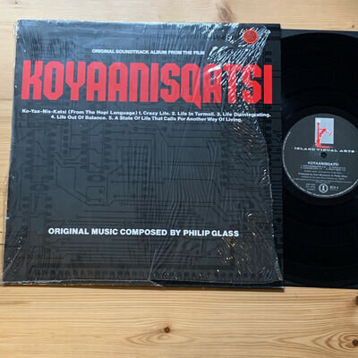 *PHILIP GLASS - KOYAANISQATSI Soundtrack *NM Virgin lp *Electronic Ambient OST