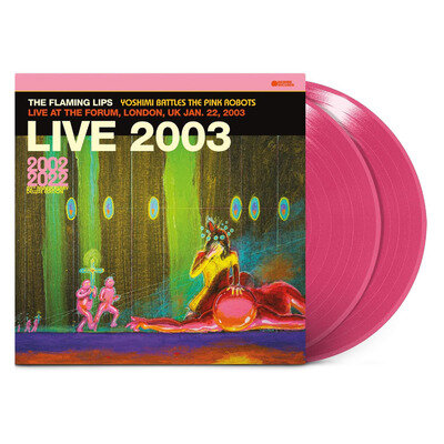The Flaming Lips - Yoshimi Battles the Pink Robots: Live 2LP Vinyl 12" Album