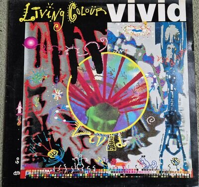 LIVING COLOUR - VIVID ORIGINAL 1988 LP EXCELLENT CONDITION WITH LYRIC INSERT