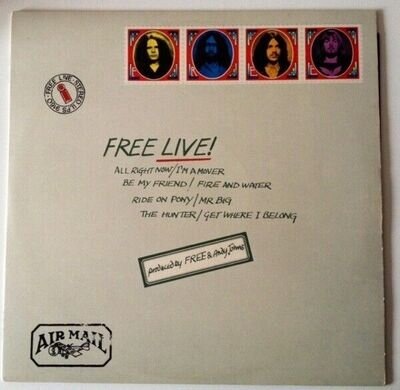 Free - Free Live - Vinyl LP Album UK Release Reissue - IL PS 9160