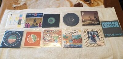 11 Vinyl Records 7in. BoneyM/Human League/The Art of Noise/Modern Talking.An mor