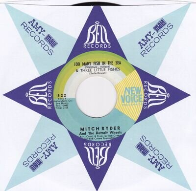MITCH RYDER & THE DETROIT WHEELS - TOO MANY FISH IN THE SEA - NEW VOICE EX 7"