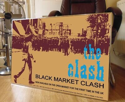 THE CLASH BLACK MARKET PROMO POSTER, SANDINISTA, 1977