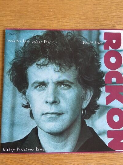 David Essex7’’ Rock On Remix With Poster