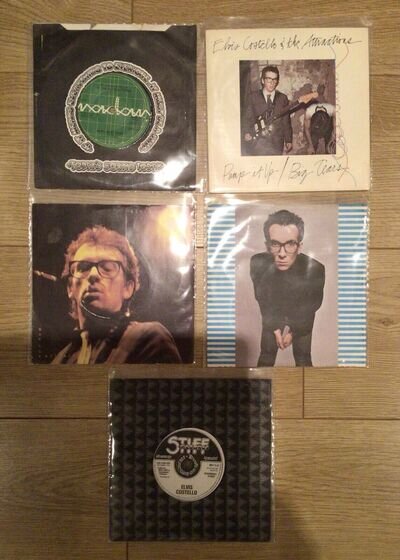 Elvis Costello And the attractions 5 X 45rpm Singles