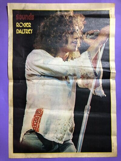 Roger Daltrey 1972 The Who Poster Music Press