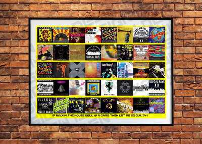 Rave Poster Oldskool 1990 - 1993 Compilation Album A2 Wall Art !