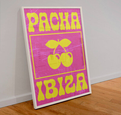Pacha Ibiza Poster - Ibiza Rave Print - A3 Dance Music Wall Art