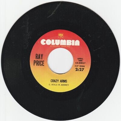 Ray Price - Crazy Arms / Under Your Spell Again (7", Mono, RE) VGC