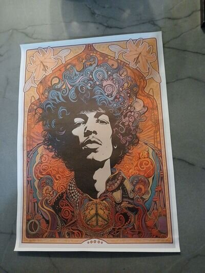 Jimi Hendrix Canvas Poster