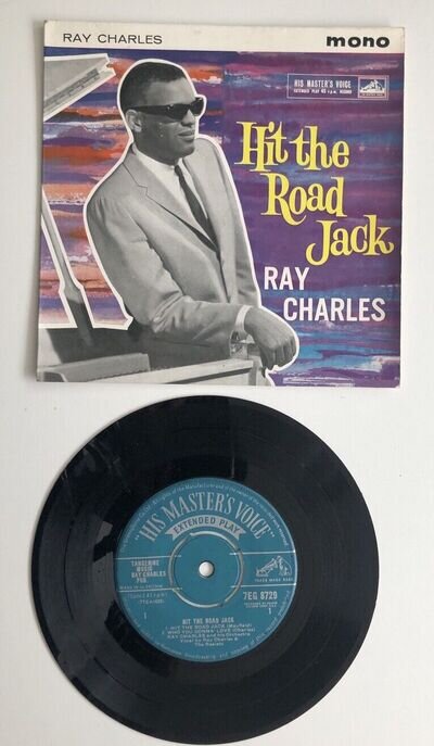 Ray Charles Hit The Road Jack His Master's Voice HMV 7EG 8729 Vinyl, 7" EP EX/NM