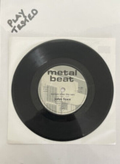John Foxx - Europe After The Rain 7" Single Vinyl Record VS 393, 1981