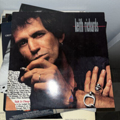 Keith Richards Talk Is Cheap LP vinyl UK Virgin 1988 with inner sleeve