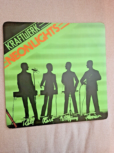 Kraftwerk Neon Lights 12inch Single Transparent White 12CL 15998 1978 VG
