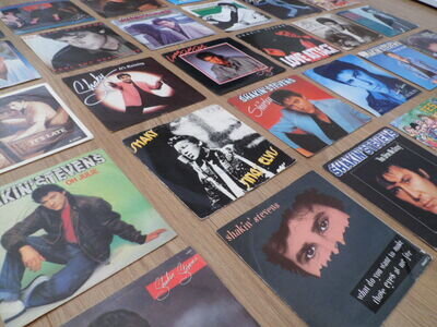 7" SHAKIN' STEVENS SINGLES Vinyl Records 45rpm Over 40 Rock n Roll Hits Ex Cond