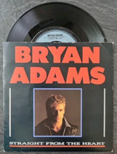 Bryan Adams - Straight From The Heart - EX 7" vinyl single 1986 Rock