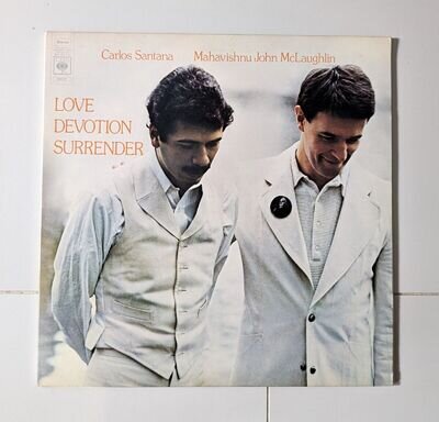 Carlos Santana John McLaughlin Love Devotion Surrender 1st 1973 CBS S69037 EX+!