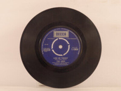 TOM JONES LOVE ME TONIGHT / HIDE AND SEEK (118) 2 Track 7" Single Plain Paper Sl