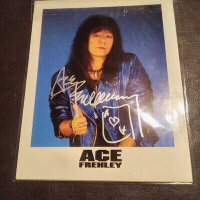 KISS ACE FREHLEY FREHLEYS COMET ERA SIGNED 8X10 AUTOGRAPH PIC RARE