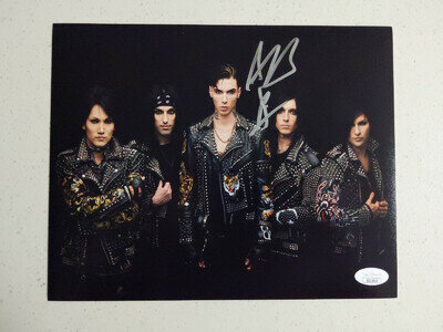ANDY BLACK Black Veil Brides Signed 8x10 Photo Autograph JSA BAS COA B