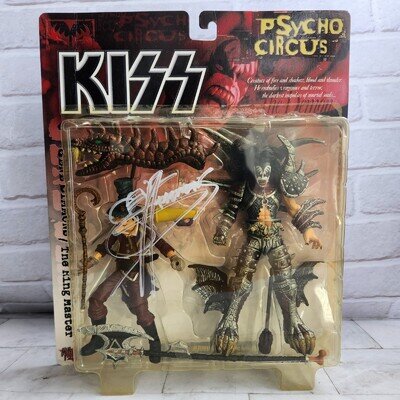 Kiss Psycho Circus Gene Simmons Action Figure - Signed Autograph Mcfarlane 1998