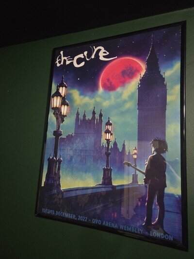 The Cure 11/12/13 2022 Wembley Poster