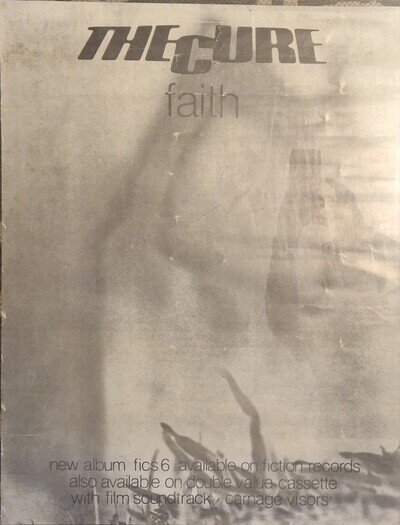 The Cure Faith Poster Original.