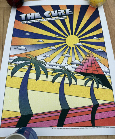The Cure - Limited Edition Tour Poster Shows of a Lost World San Diego