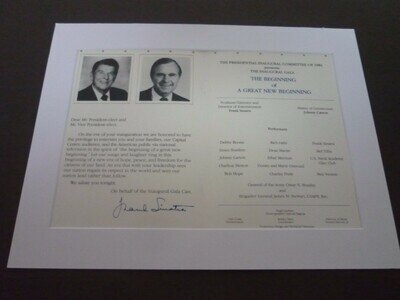 14x11 a4 Official Reproduction Frank sinatra poster presidential inaugural 1981 14x11 a4 Official Reproduction Frank sinatra poster presidential inaugural 1981