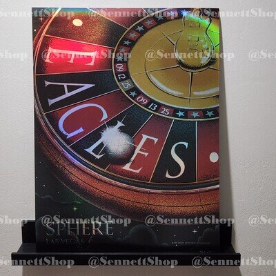 Eagles FOIL Poster Sept 12 & 13, 2025 (18 x 24) Sphere Las Vegas