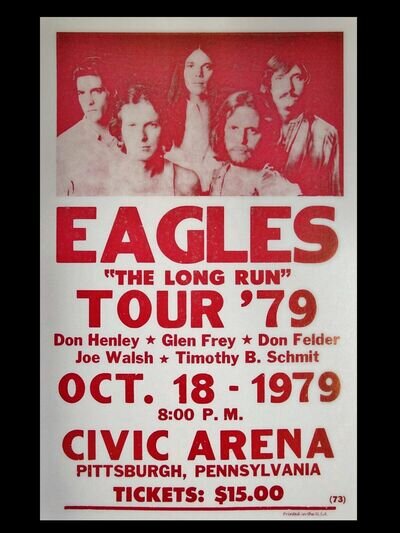 The Eagles Pittsburgh 16" x 12" Photo Repro Promo Poster