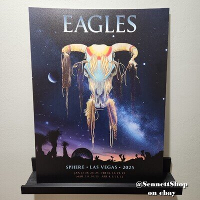 Eagles Skull Poster Jan 17 2025 Through April 12 2025 (18 x 24) Sphere Las Vegas
