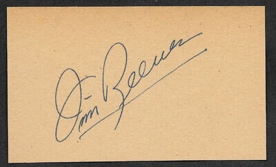 Jim Reeves Autograph Reprint On Old 3x5 Card Country Music