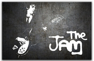 The Jam Ready To Hang Canvas or Poster Paul Weller Rick Buckler Bruce Foxton MOD
