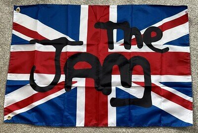 THE JAM / PAUL WELLER UNION JACK MUSIC FLAG – 3x2 Ft - MODS - FESTIVALS