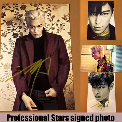 6'' BIGBANG T.O.P Autographed Hand Signed Photo KPOP Collectibles UK