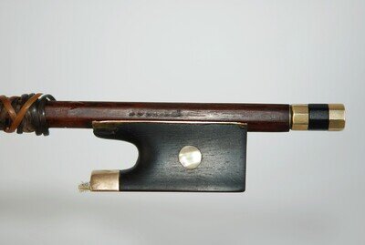 !! RARE!! Violin Bow Violin Bow Gold Mounted Brand Stamp Tourte Pre 1900