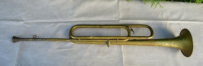Vintage Fanfare Natural Trumpet Approx 64.5cm
