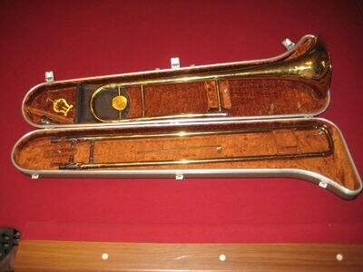 Vintage Buescher Aristocrat Trombone w/ original Case & Vincent Bach Mouthpiece