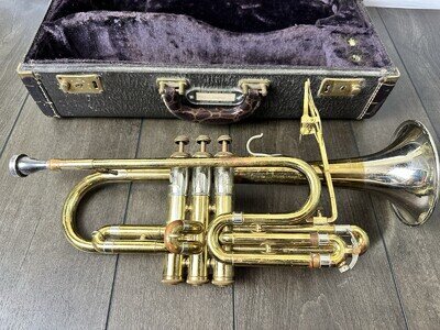 F.E. Olds and Sons Cornet 1950's #169946 with Case & Olds #3 Mouthpiece