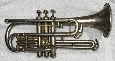CONN PERFECTED WONDER CORNET 1906 ENGRAVED MOUTHPIECE MUTE Repair Restoration