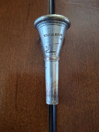 Vintage York And Sons All-Tru Model Cornet Mouthpiece.