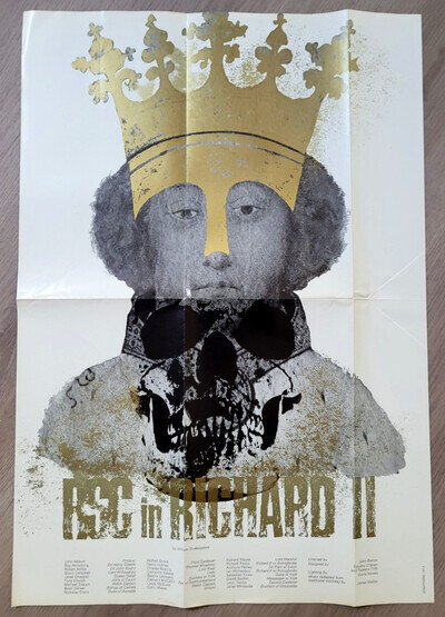 1973 ROYAL SHAKESPEARE COMPANY POSTER (Stratford): Richard II!