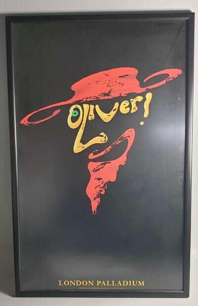 Framed Oliver! Original Theatre Poster Palace Theatre London West End 1993