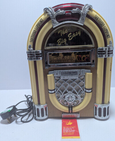 The Big Easy Retro Mini Jukebox Cassette & Radio Functions 260mm Wide MM3