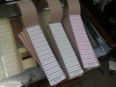 A BOOK OF 600 PERFORATED VINYL JUKEBOX JUKE-BOX TITLE STRIPS QUALITY OLD STOCK