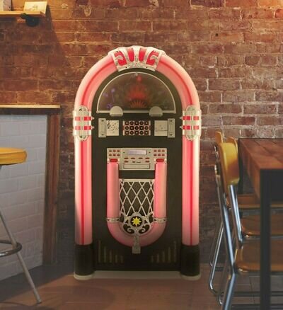 Vinyl Jukebox Machine Retro 1950's Vintage Record Player Bluetooth CD MP3 1.2m