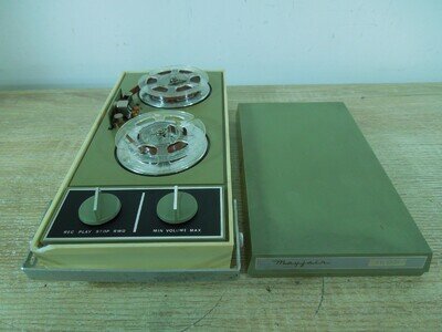 Mayfair 1602 Vintage 1960s Portable Mini Reel-to-Reel Tape Recorder ~ SEE VIDEO